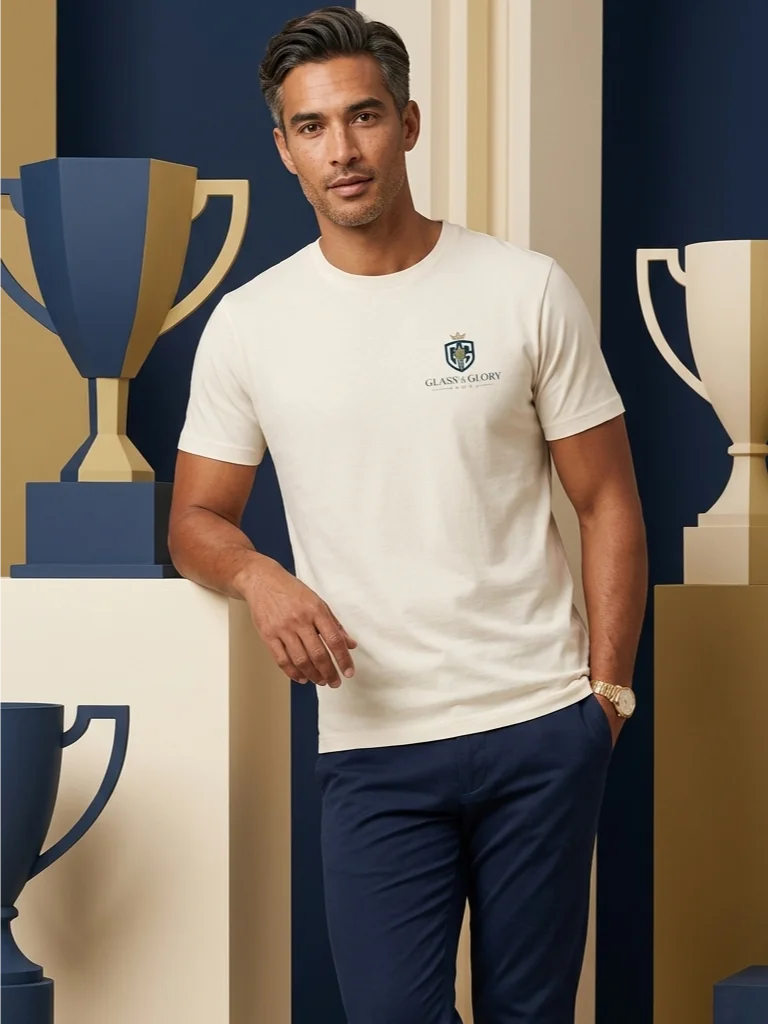 Signature Crest Tee – Natural product image (4)