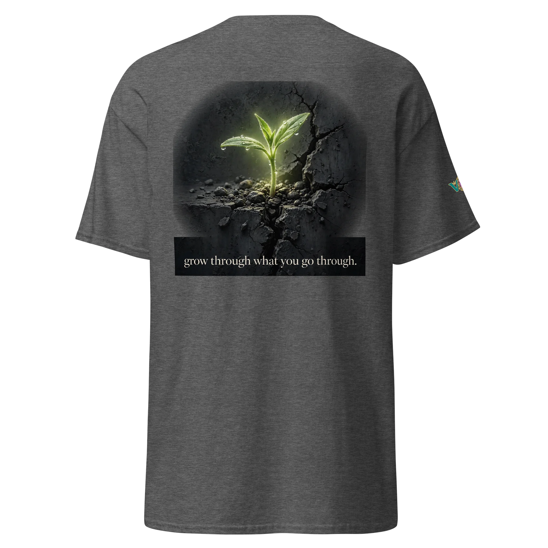 V2W "WHAT YOU DO GROWS YOU” Concrete Sprout Tee product image (5)