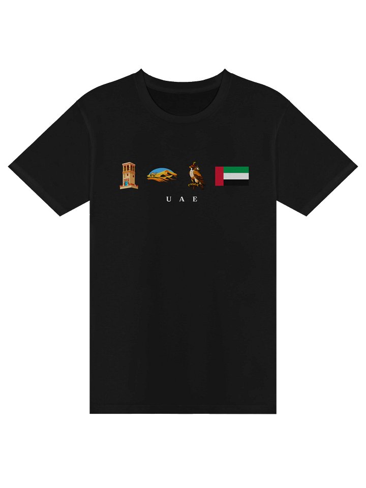 UAE Heritage T-Shirt | Barjeel Desert Falcon | Emirati Pride Apparel | Minimal Arabian Gulf Roots Wear product image (1)