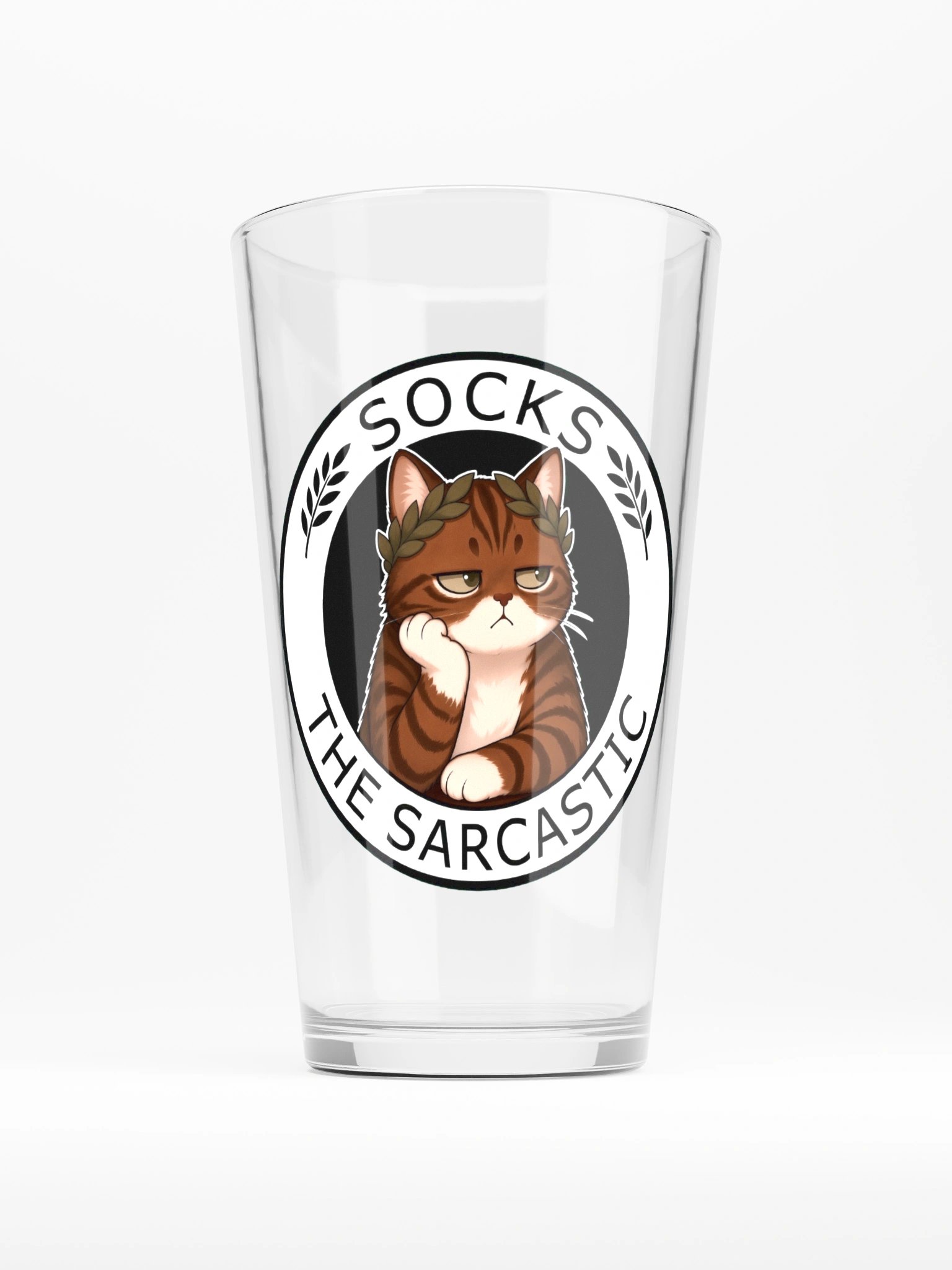 Socks the Sarcastic Purrfect Pint Glass product image (1)