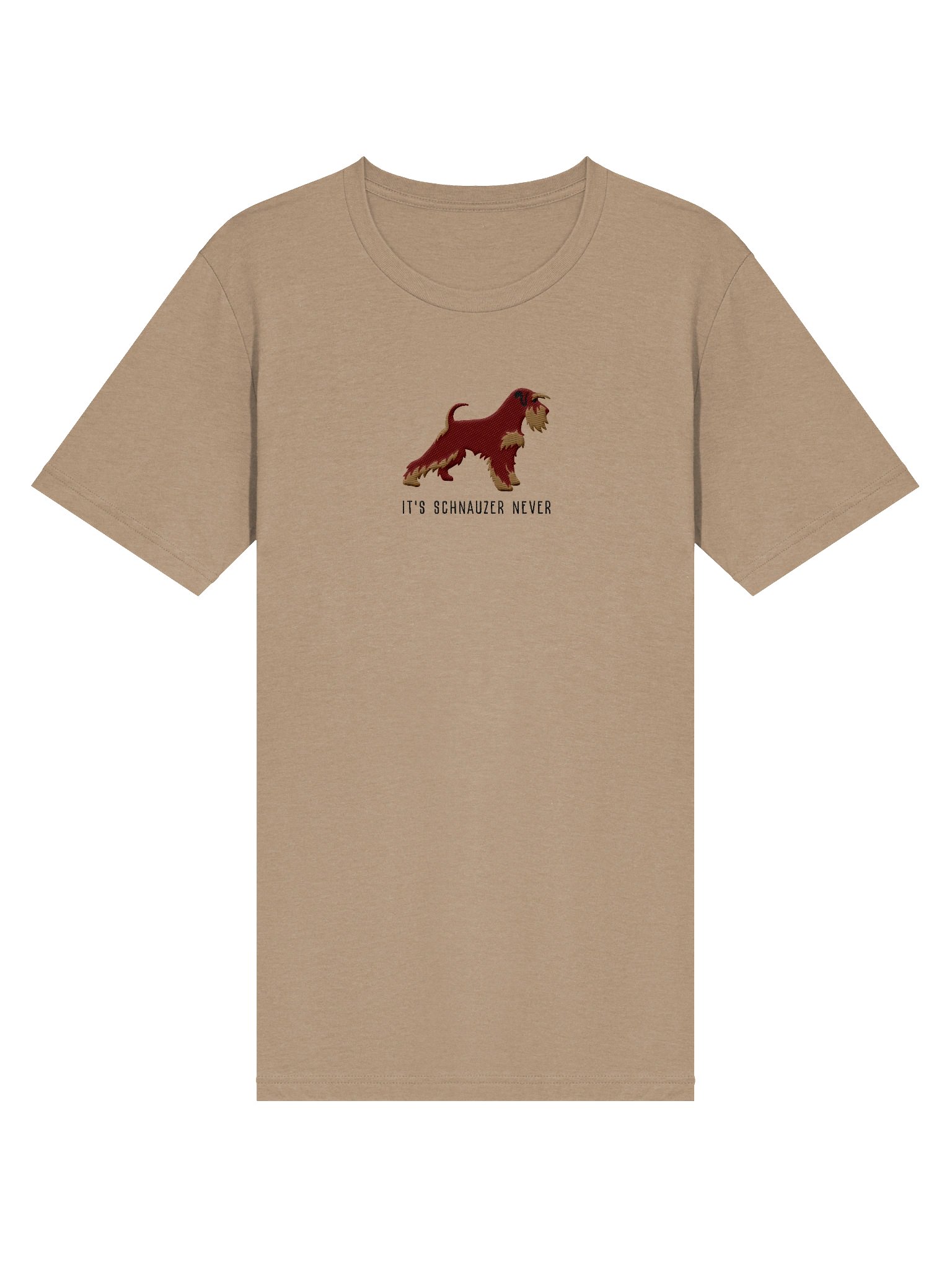 It's Schnauzer Never T-Shirt(Embroidered) of a Miniature Schnauzer(Liver & Tan) product image (63)