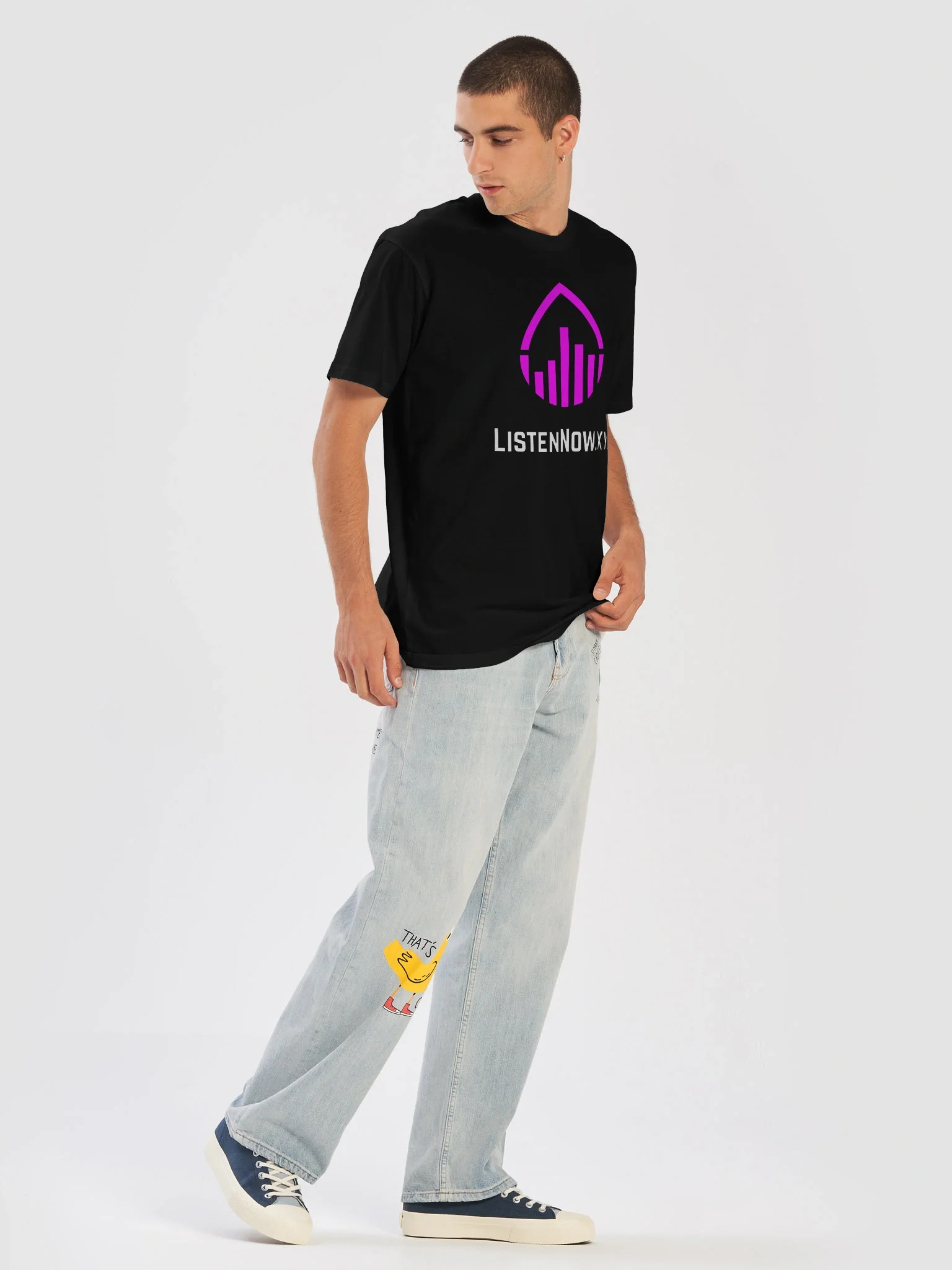 ListenNow.xyz Center Logo T-shirt