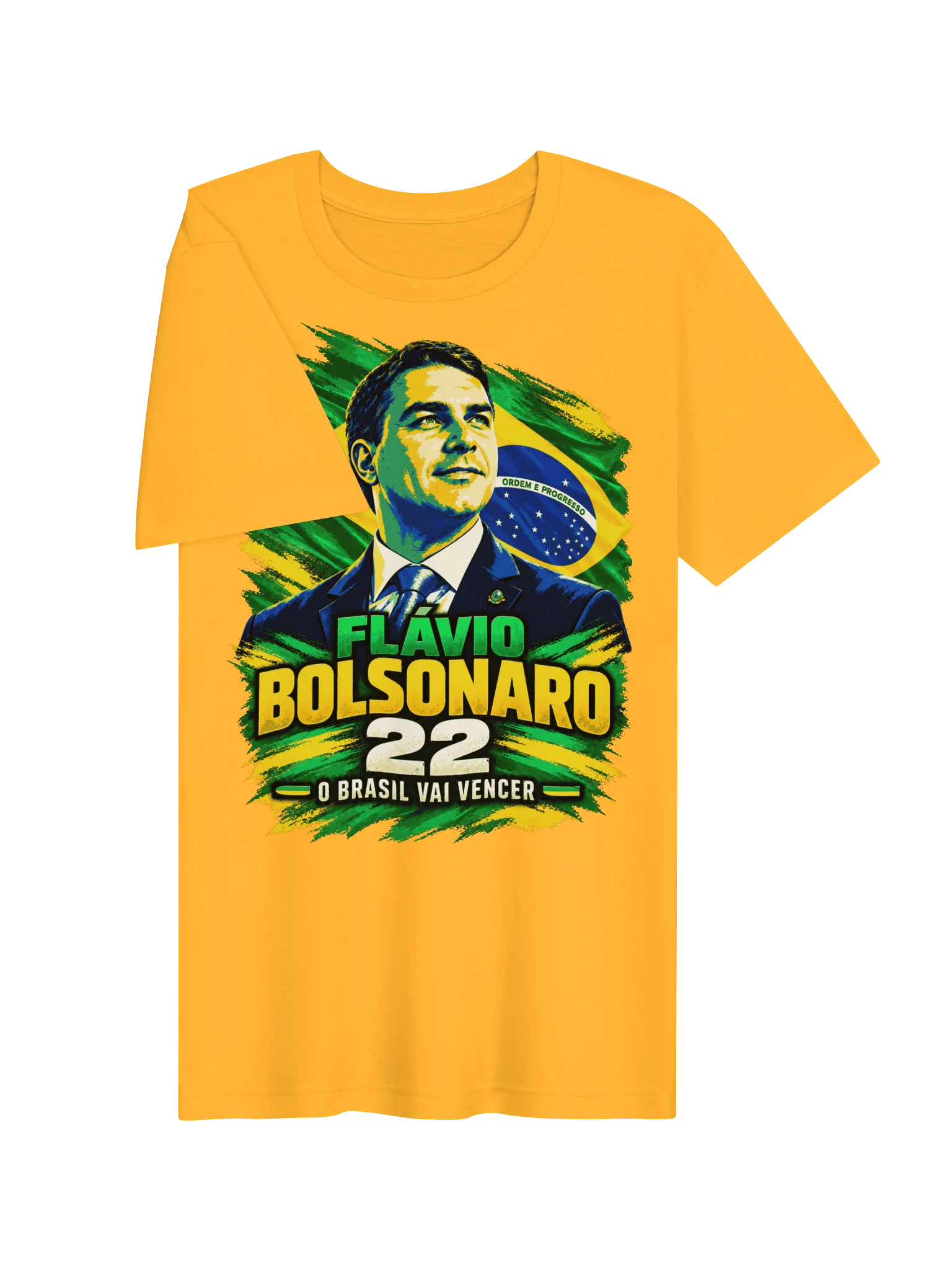 Flávio Bolsonaro 22 — "O Brasil Vai Vencer" T-Shirt product image (73)