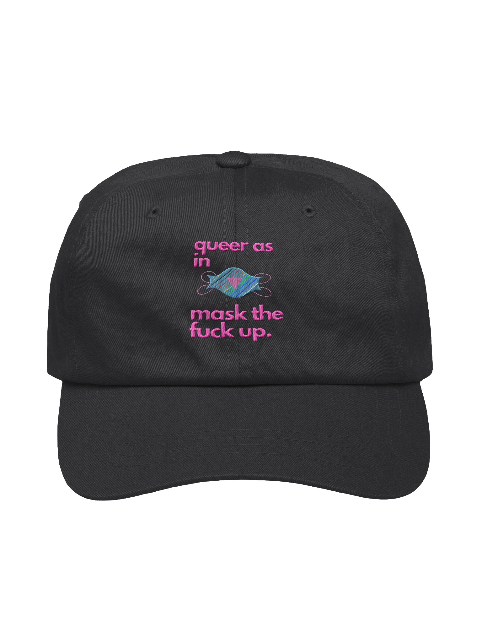 Queer As In Mask TF up cap product image (2)