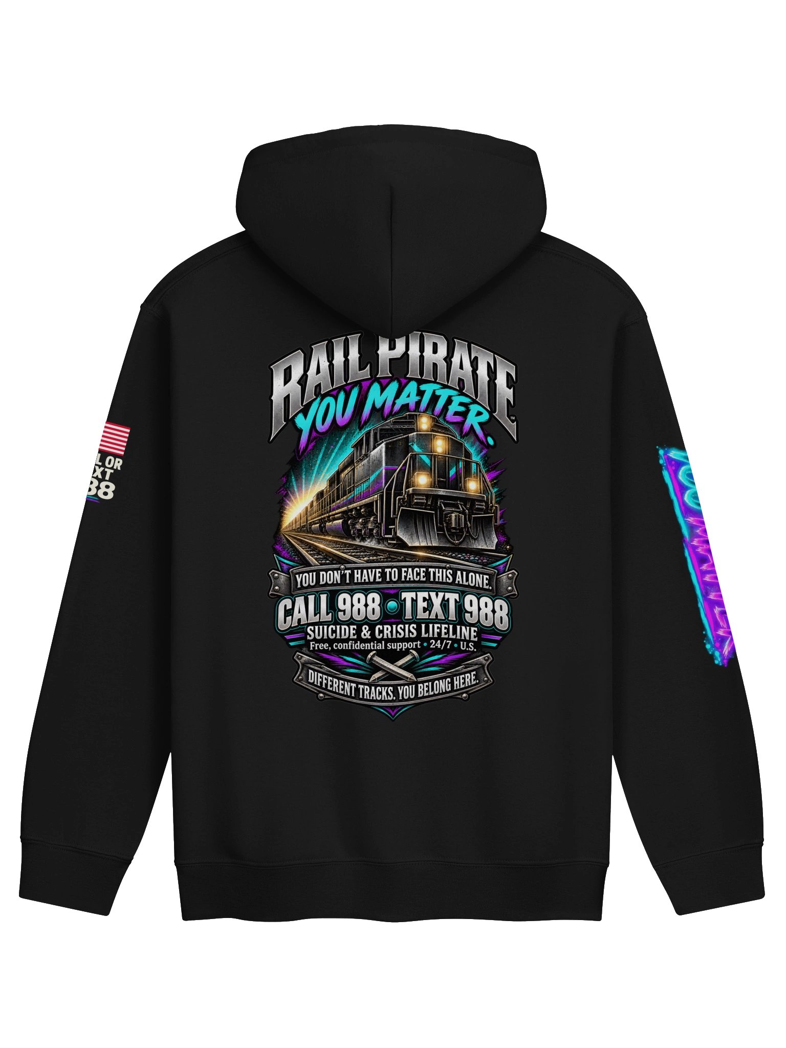 Rail Pirate™ You Matter Awareness Hoodie product image (2)