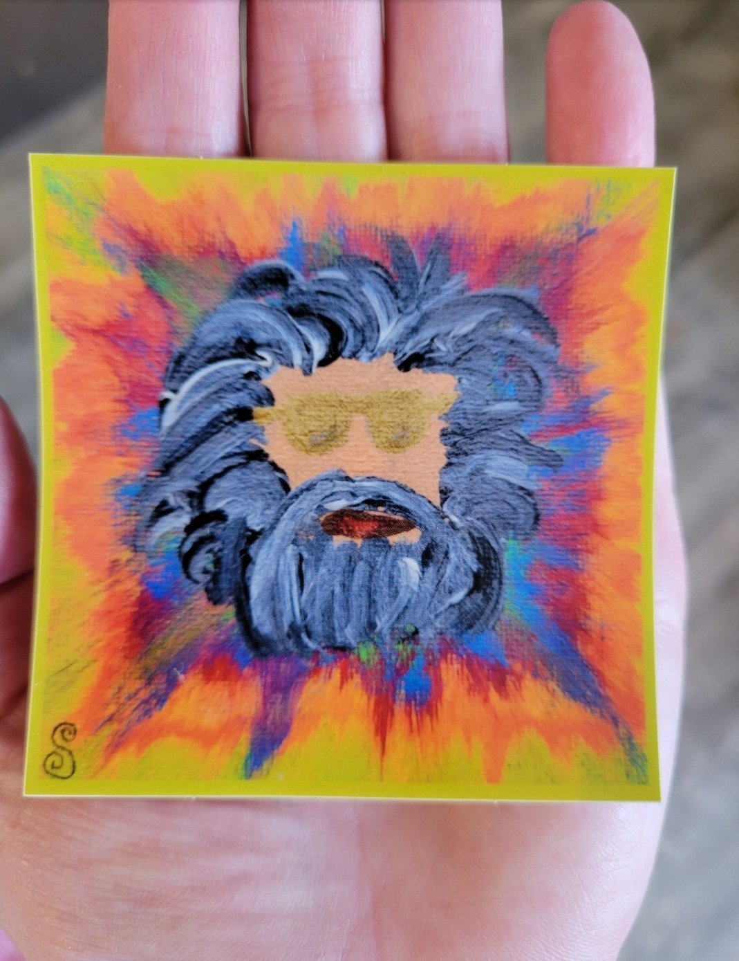Abstract Jerry Garcia Stickers product image (3)