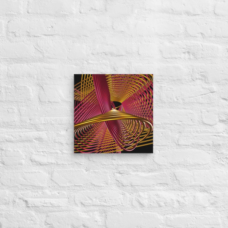 Oscilloscopic Dance #4 - Lissajous Figures Code Art Canvas Print product image (3)