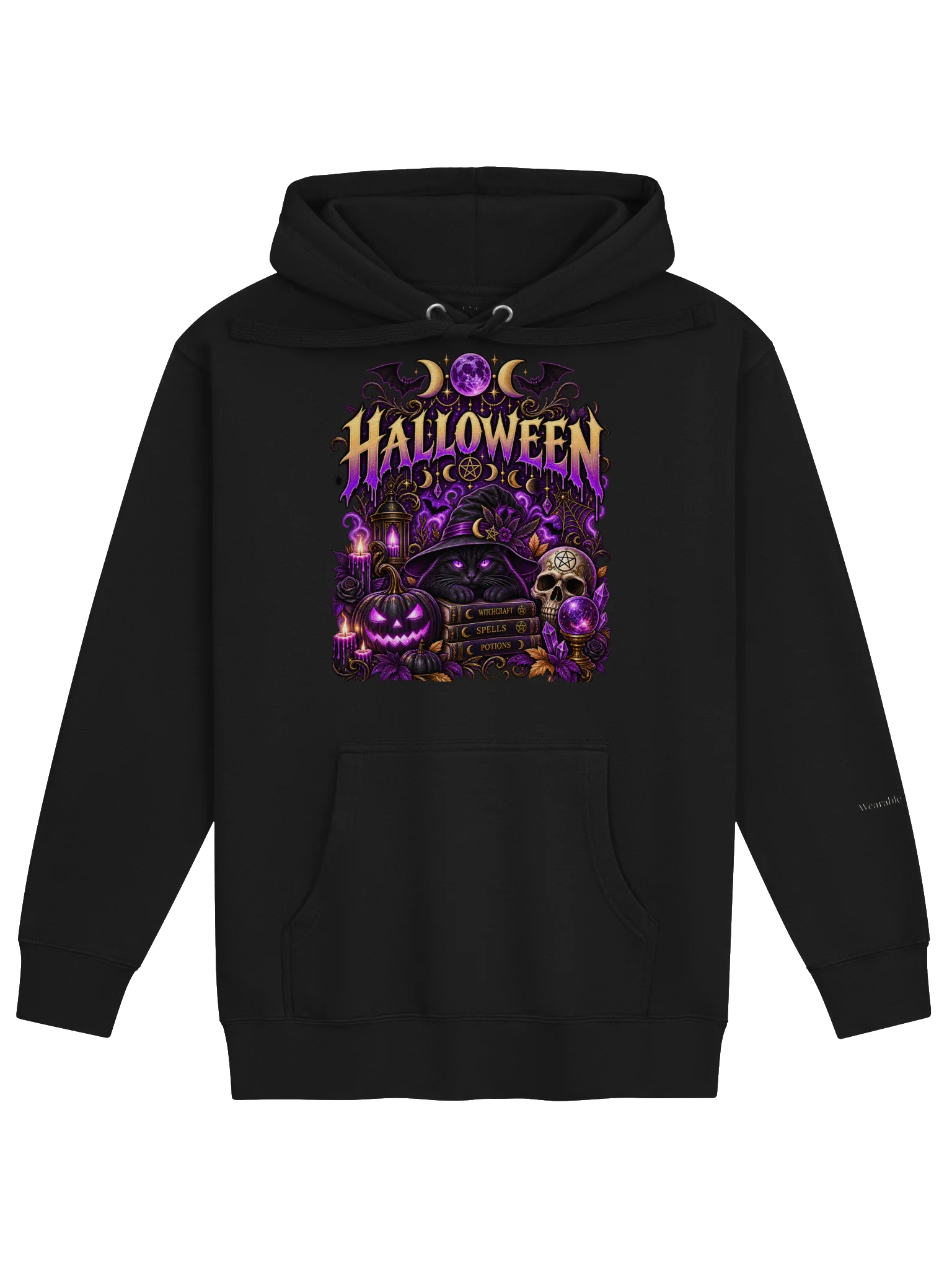 Halloween Witchy Cat | Wearable Witchcraft Hoodie product image (1)