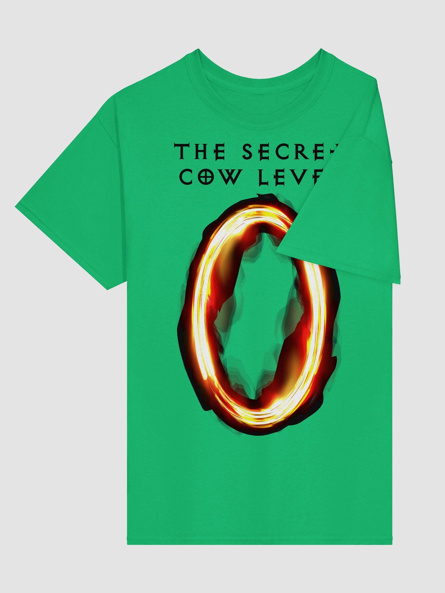 The Secret Cow Level Portal (Green Screen T-Shirt) product image (3)