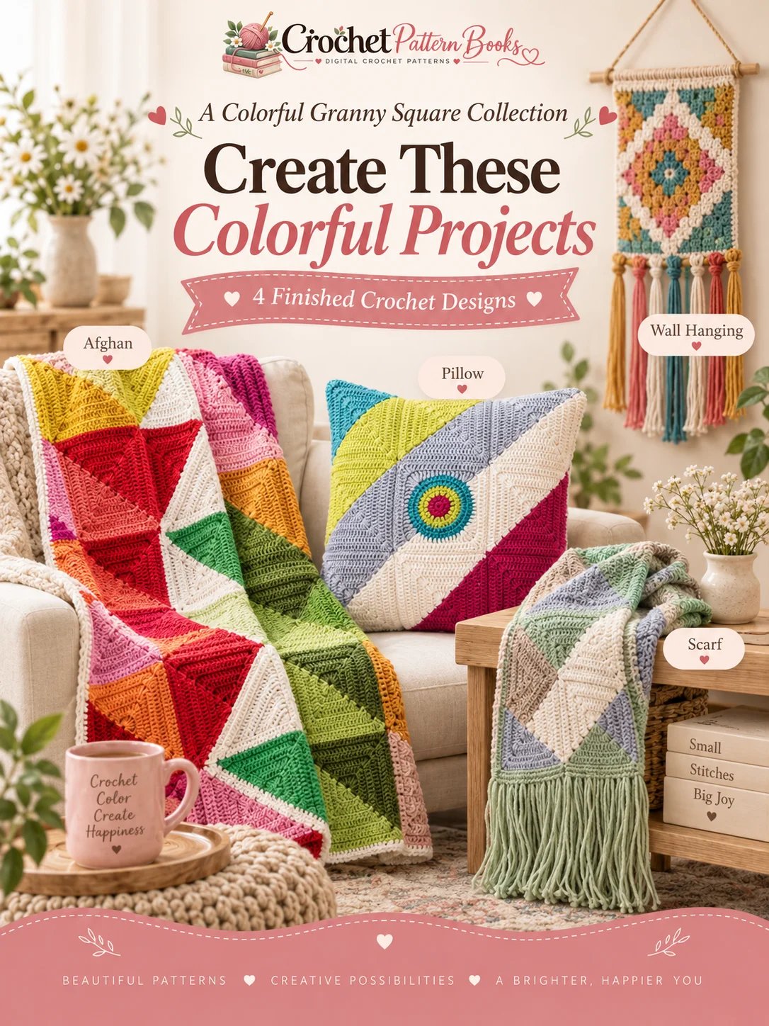 Color Play Crochet 20 Granny Square Patterns and 4 Projects PDF Ebook product image (4)