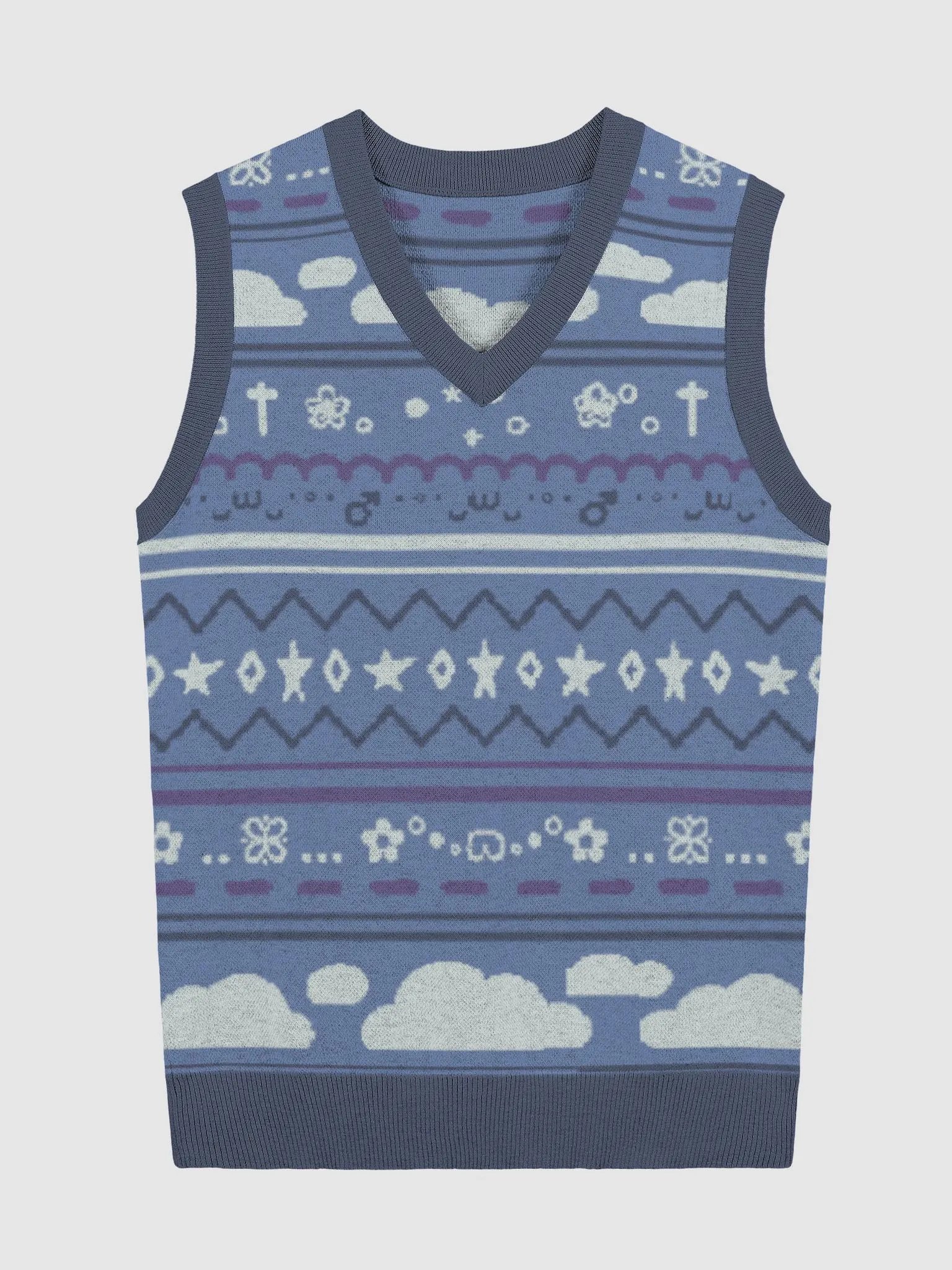 Cloudy Christmas Vest - Blue product image (4)
