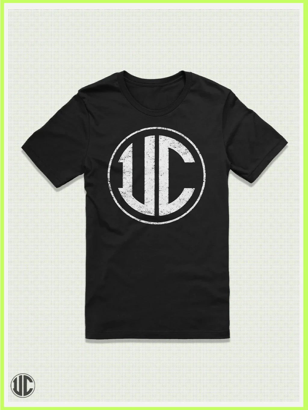 UnkoCon Distressed White Logo T-Shirt – Classic UC Street Mark product image (1)