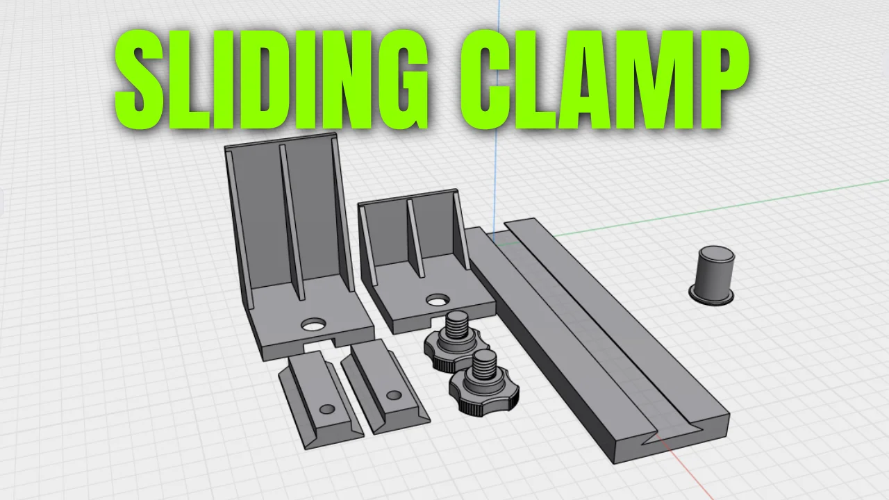 Adjustable, Sliding Panel holding Vertical Clamps - STL 3D Print Files. product image (5)