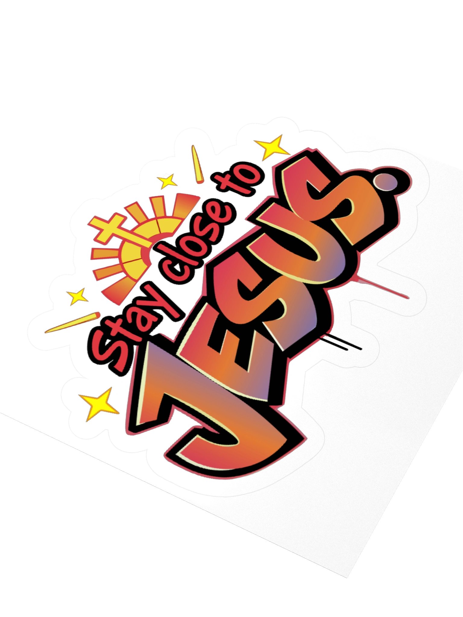 Stay Close To Jesus Vinyl Sticker product image (3)