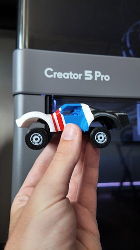Building 3D printed trucks with working suspension on the @flashforge_official Creator 5! What should I print next?

Use code...
