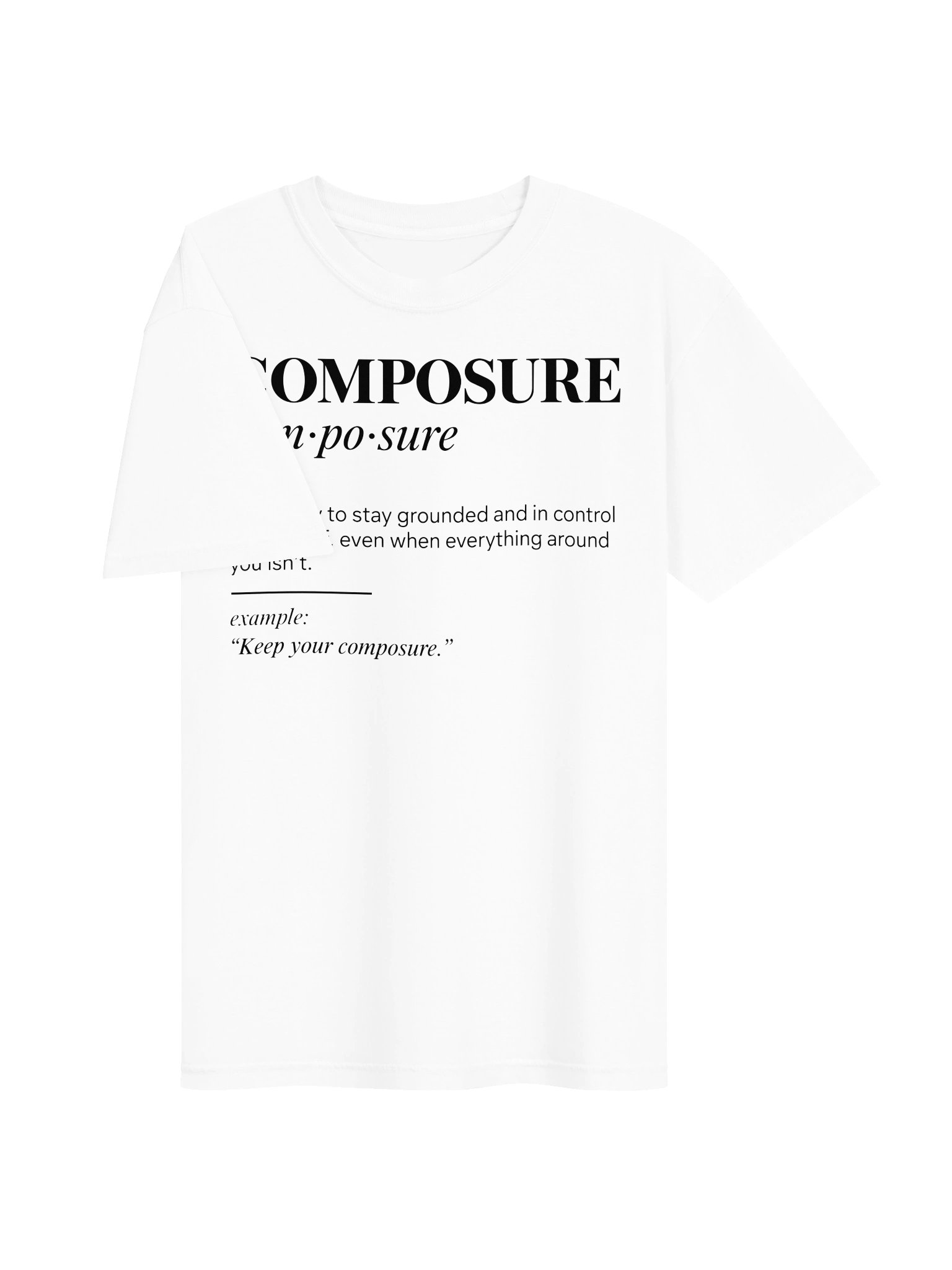 KYC “Composure” Tee — White product image (3)