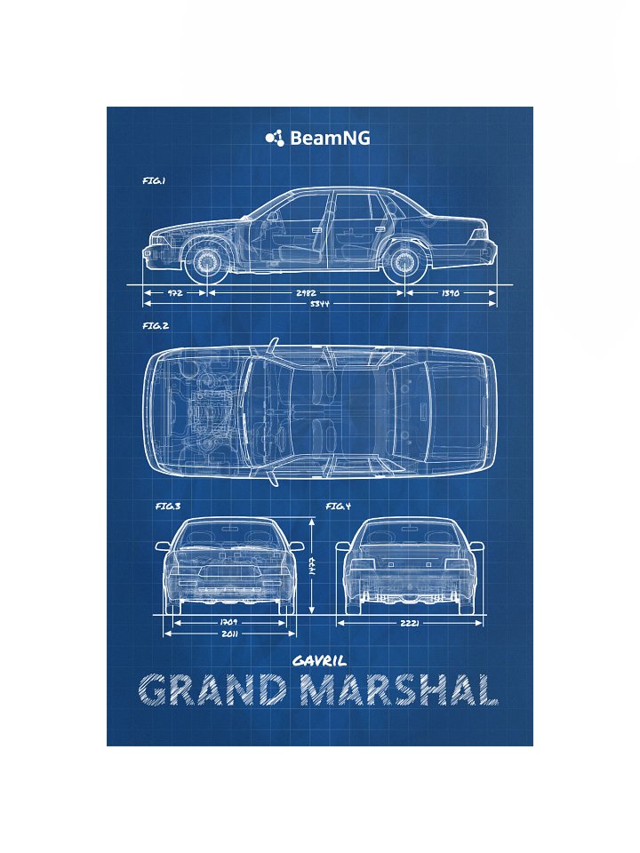 Gavril Grand Marshal Blueprint Poster product image (1)