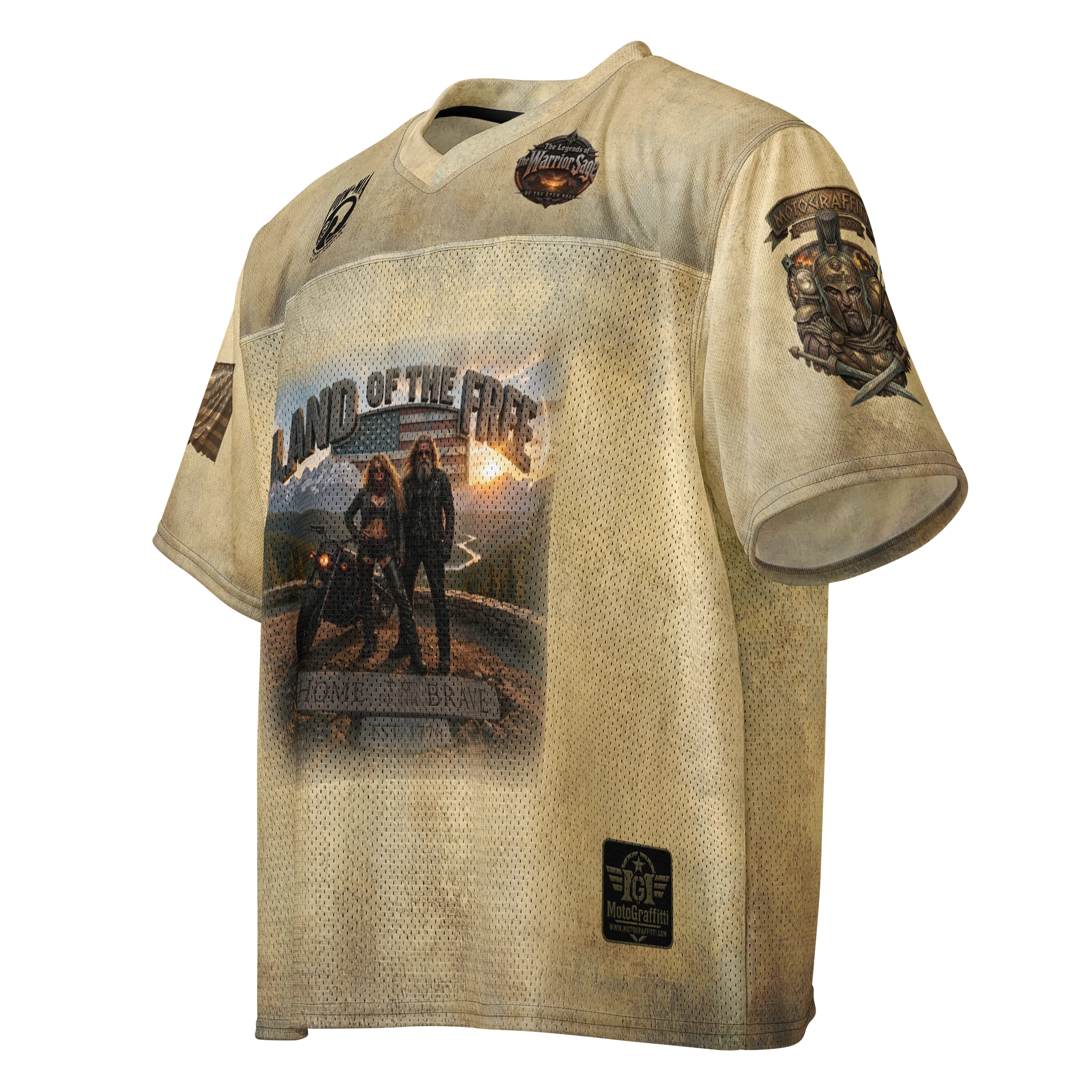 MötoGraffitti Warrior Sage Land of the Free Football Jersey product image (3)