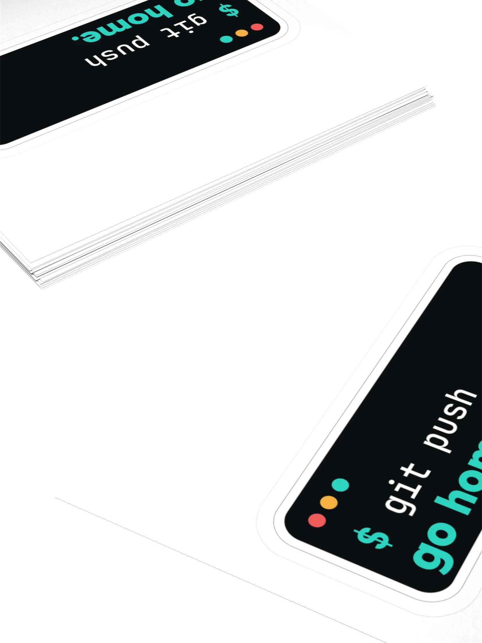 git push, go home Sticker product image (4)