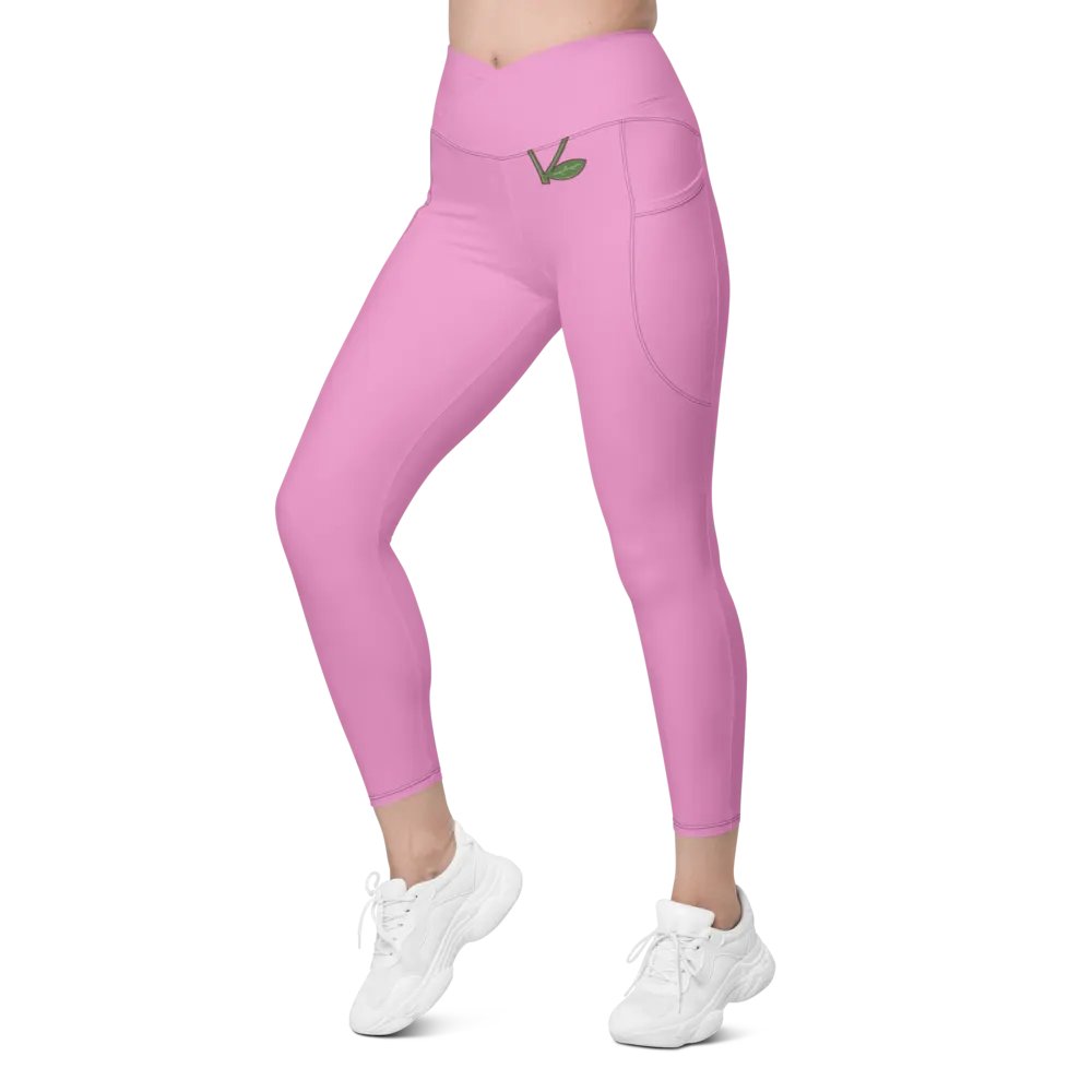 Sun-Kissed Crossover Leggings with Pockets product image (6)