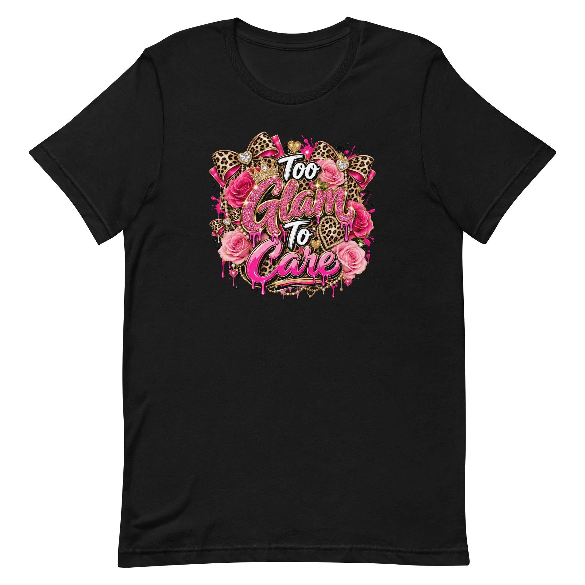 Too Glam To Care Glitter Tee product image (11)