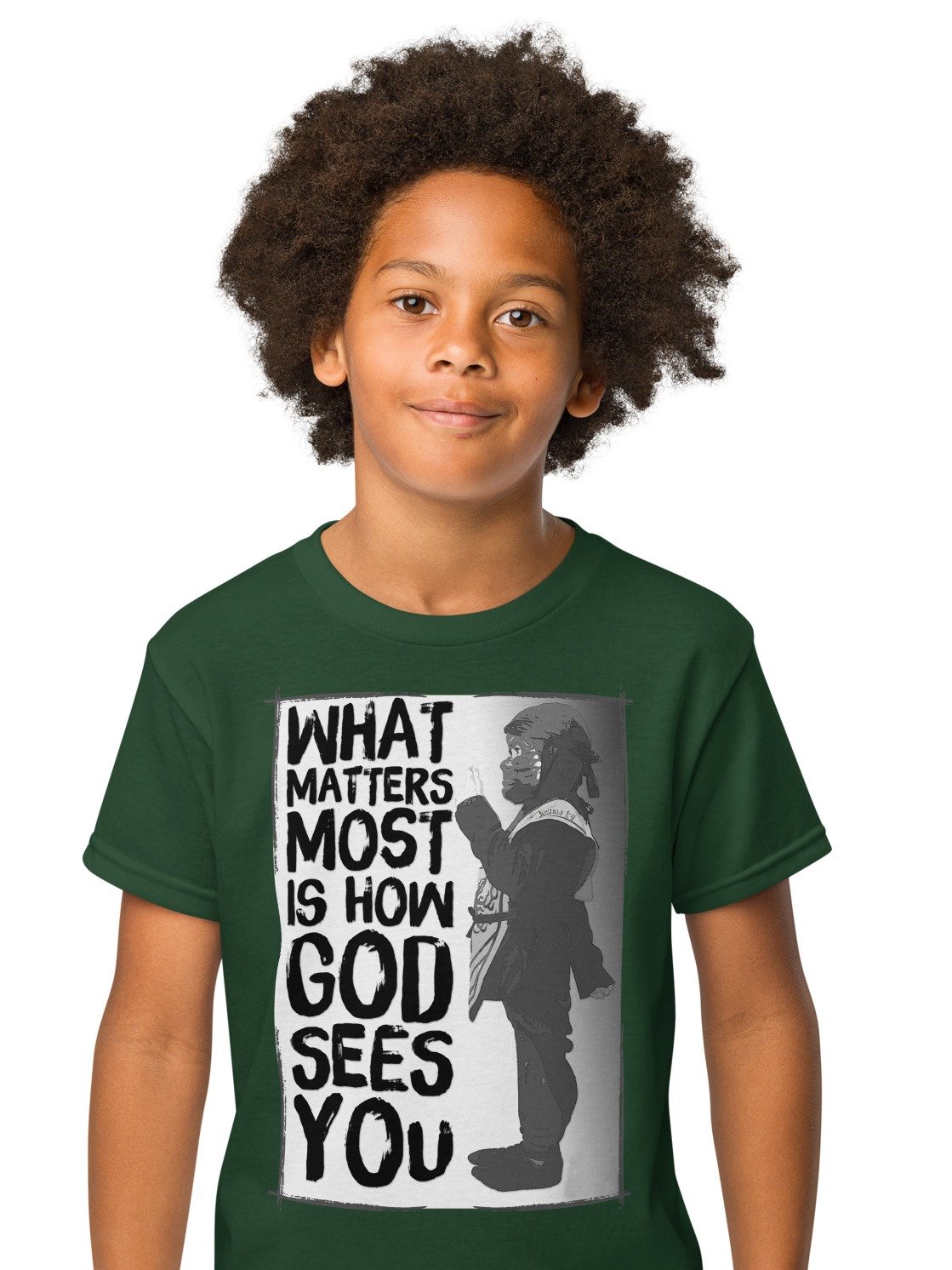 "What Matters Most Is How God Sees You" Brave Christian Youth T-Shirt product image (7)