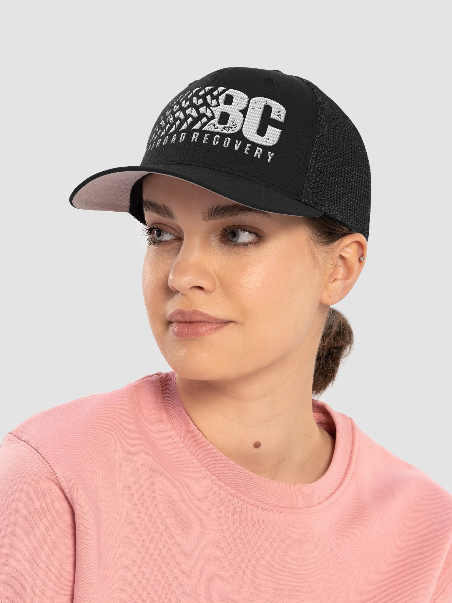 BC Off-Road Recovery Trucker Hat — White Logo product image (6)