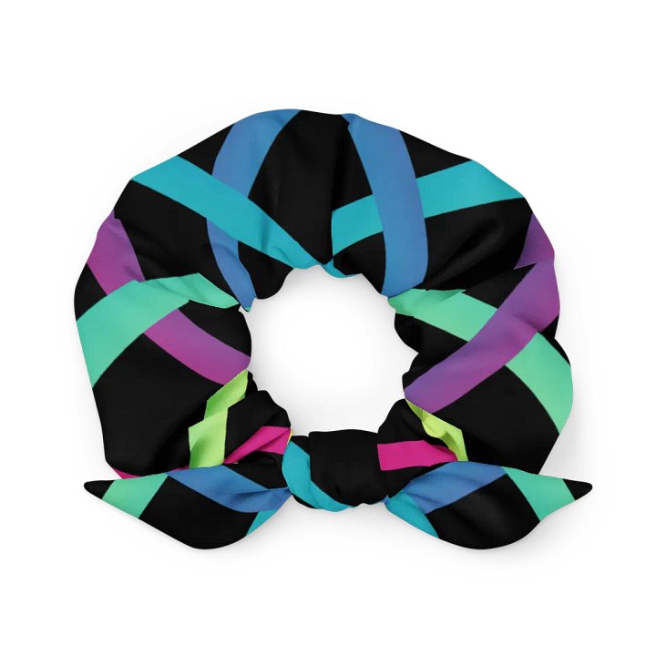 Vibrant Grid All-Over Print Scrunchie product image (2)