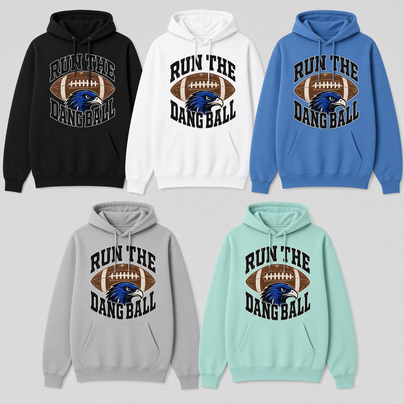 Run the Dang Ball Comfort Colors Hoodie product image (2)