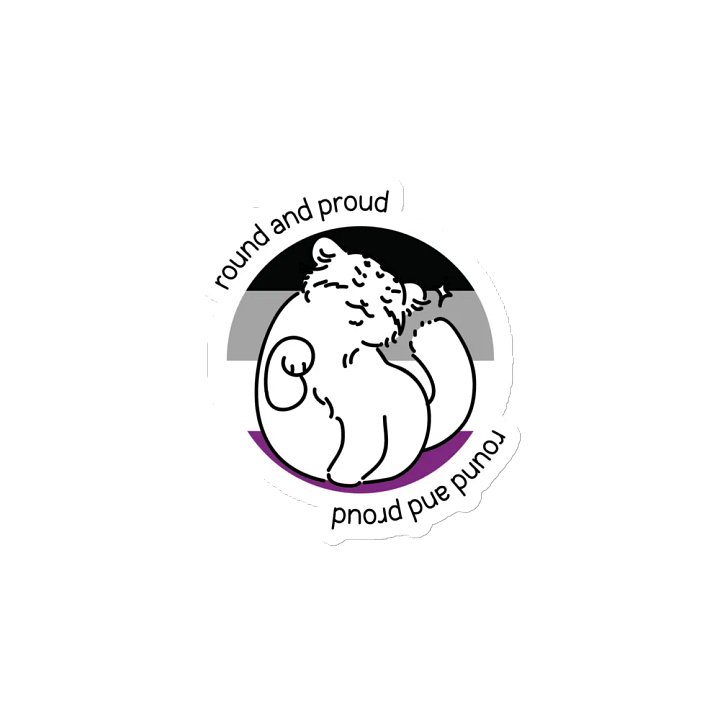 Round and Proud Manul Asexual Version - Magnet product image (2)