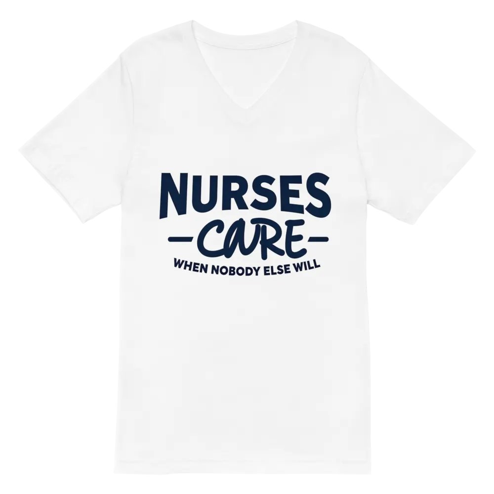 Nurse's Care V-Neck Tee product image (2)