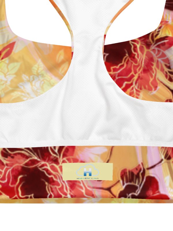Sunset garden-Recycled Longline Sports Bra product image (3)