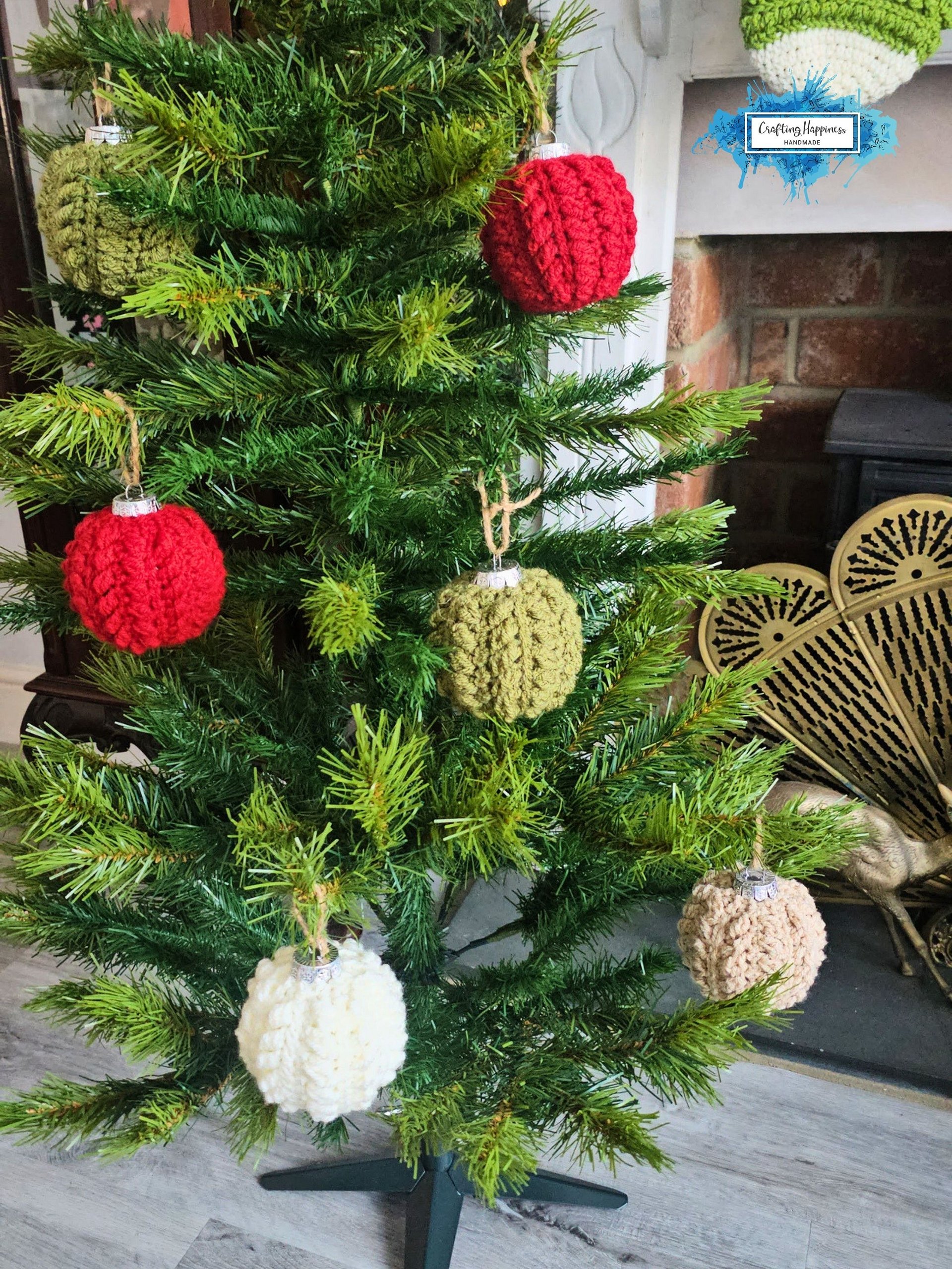 CROCHET PATTERNS + VIDEO | Christmas Crochet Pattern Bundle pdf | Stocking Bow Bauble | Moon Fern Christmas Collection | Holiday Decor Everbee logo Analyze listing Crafting Happiness product image (6)