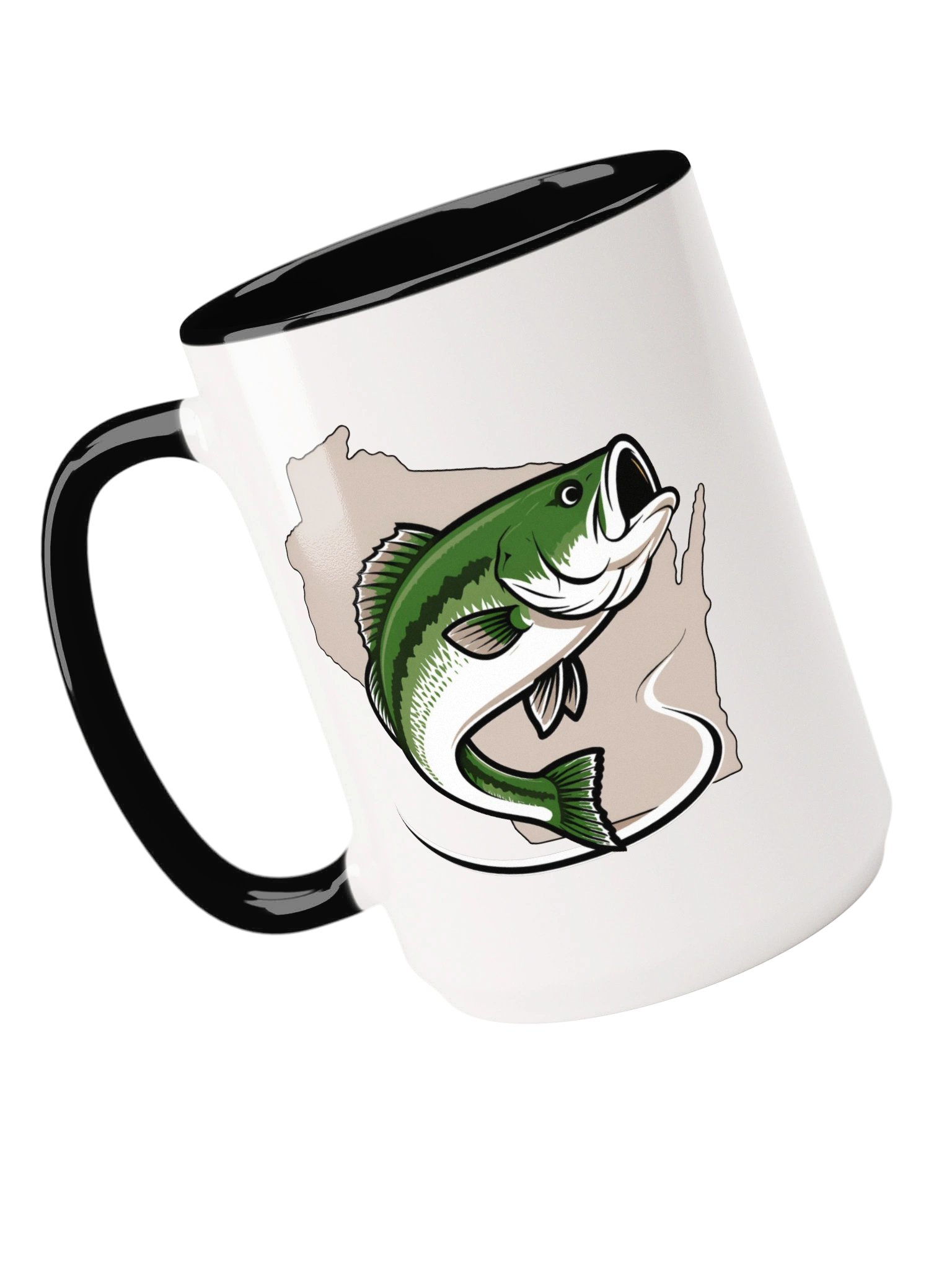 Fishing Southern Wisconsin Ceramic Mug with Color Inside product image (4)