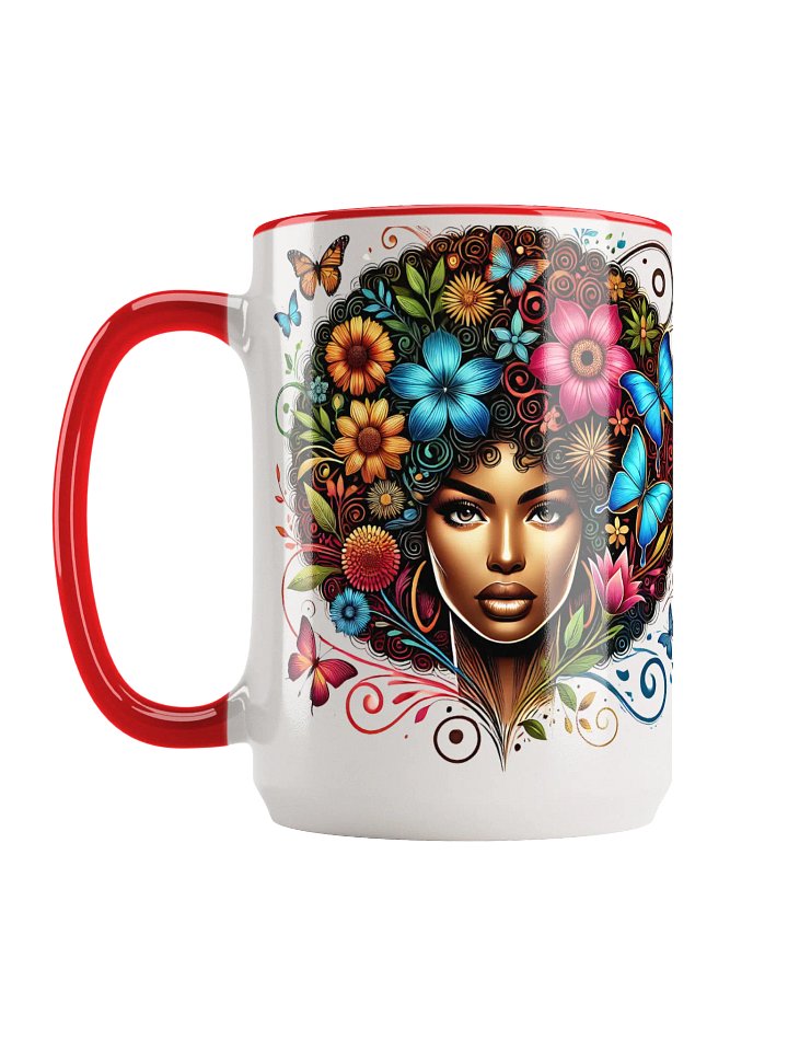 VEDENS Curly Floral Whimsy Ceramic Mug product image (2)