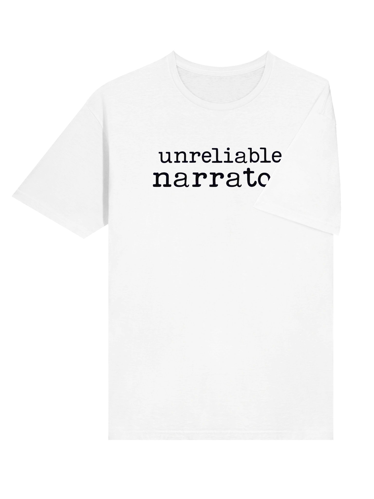 Unreliable Narrator Typography T-Shirt product image (6)