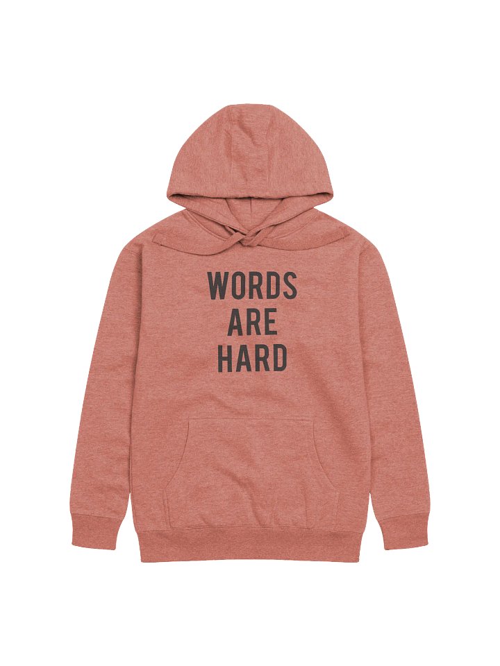 Words Are Hard Hoodie product image (2)