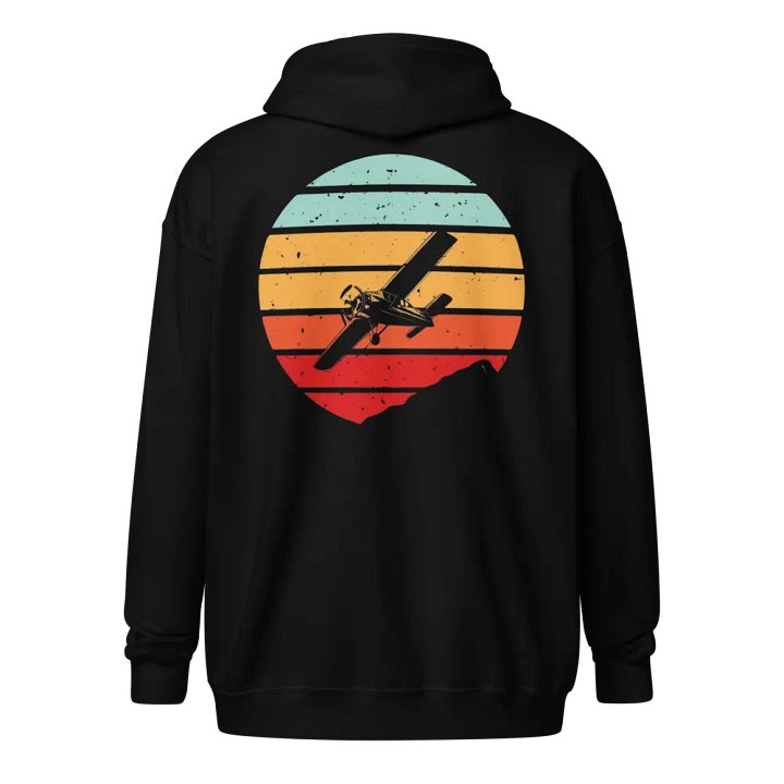 Symmetrical Aviation enthusiast Zip Hoodie product image (1)