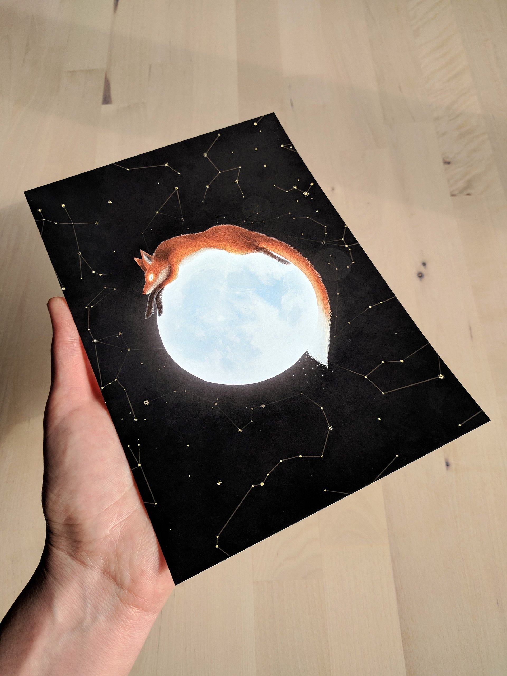 Red Fox on the Moon Art Print No.2 product image (3)