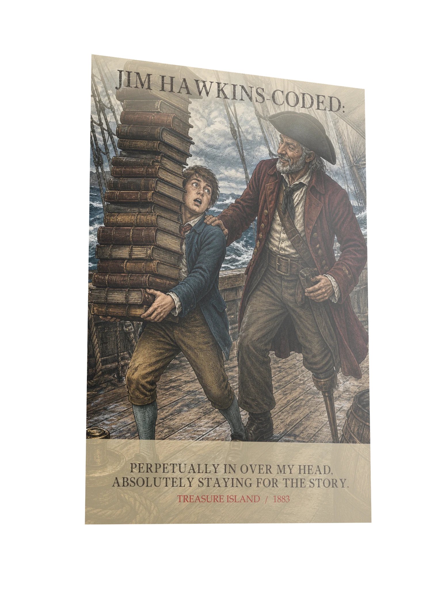 Jim Hawkins Coded Perpetually Over Head Absolutely -- Treasure Island Art Print product image (10)