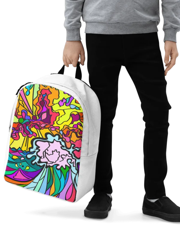 Vibrant Swirls Custom Backpack – Wave at Sunset product image (6)