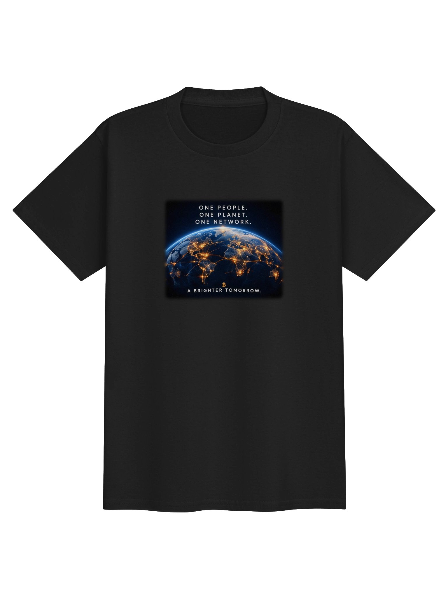 One Planet Bitcoin Youth Tee product image (4)