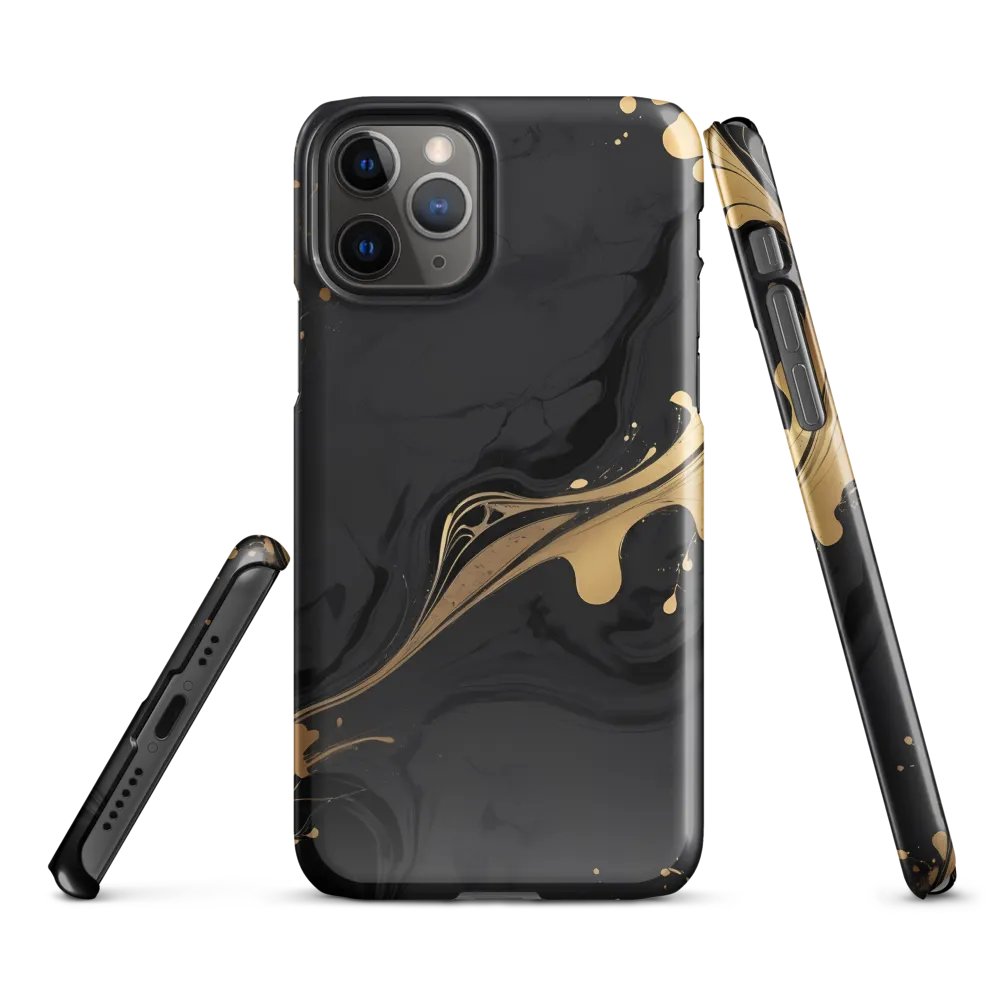 Snap Case for iPhone – Mystic Gold Flow product image (1)