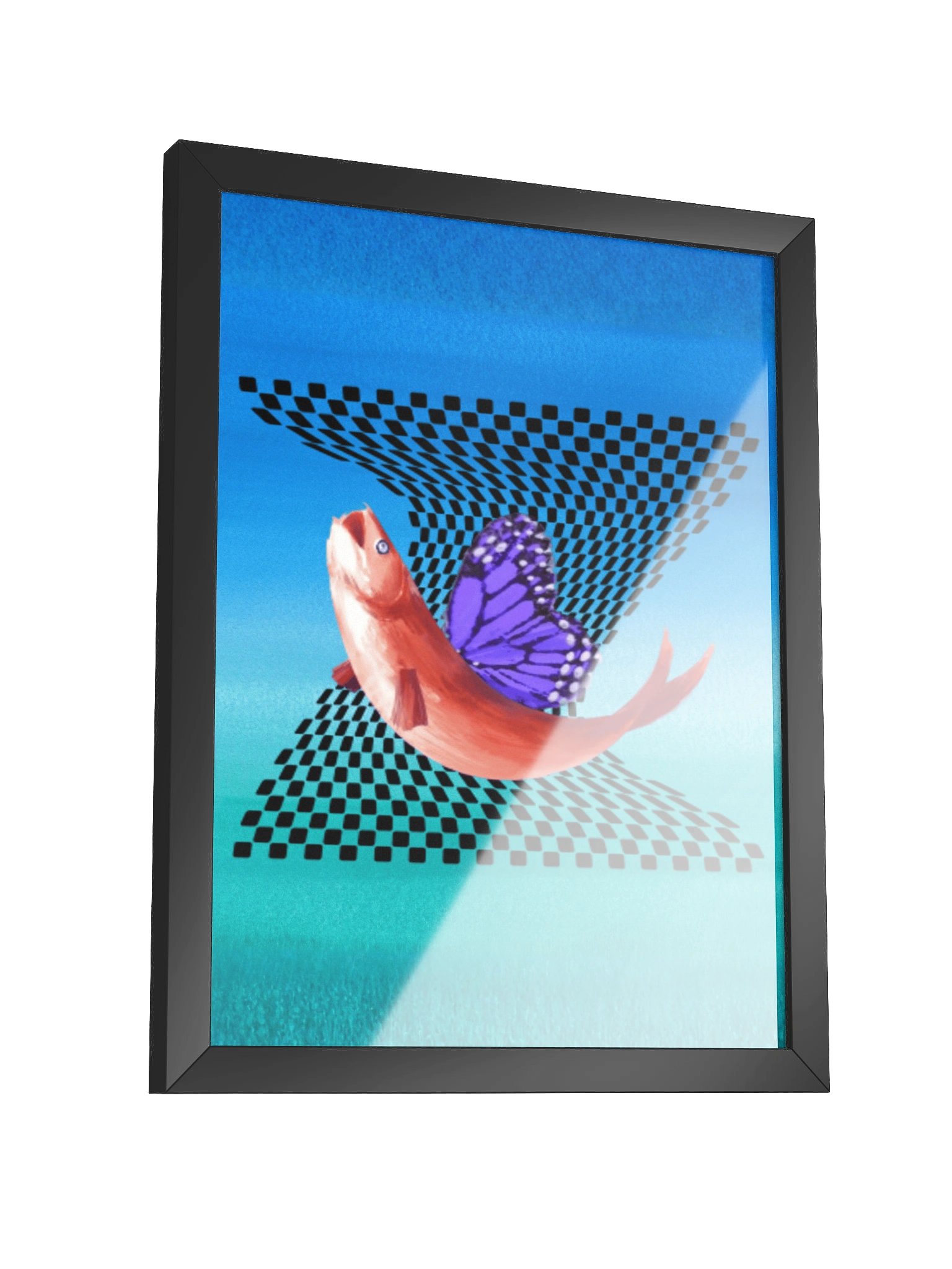 AGAINST THE FLOW | Framed Art Print product image (6)