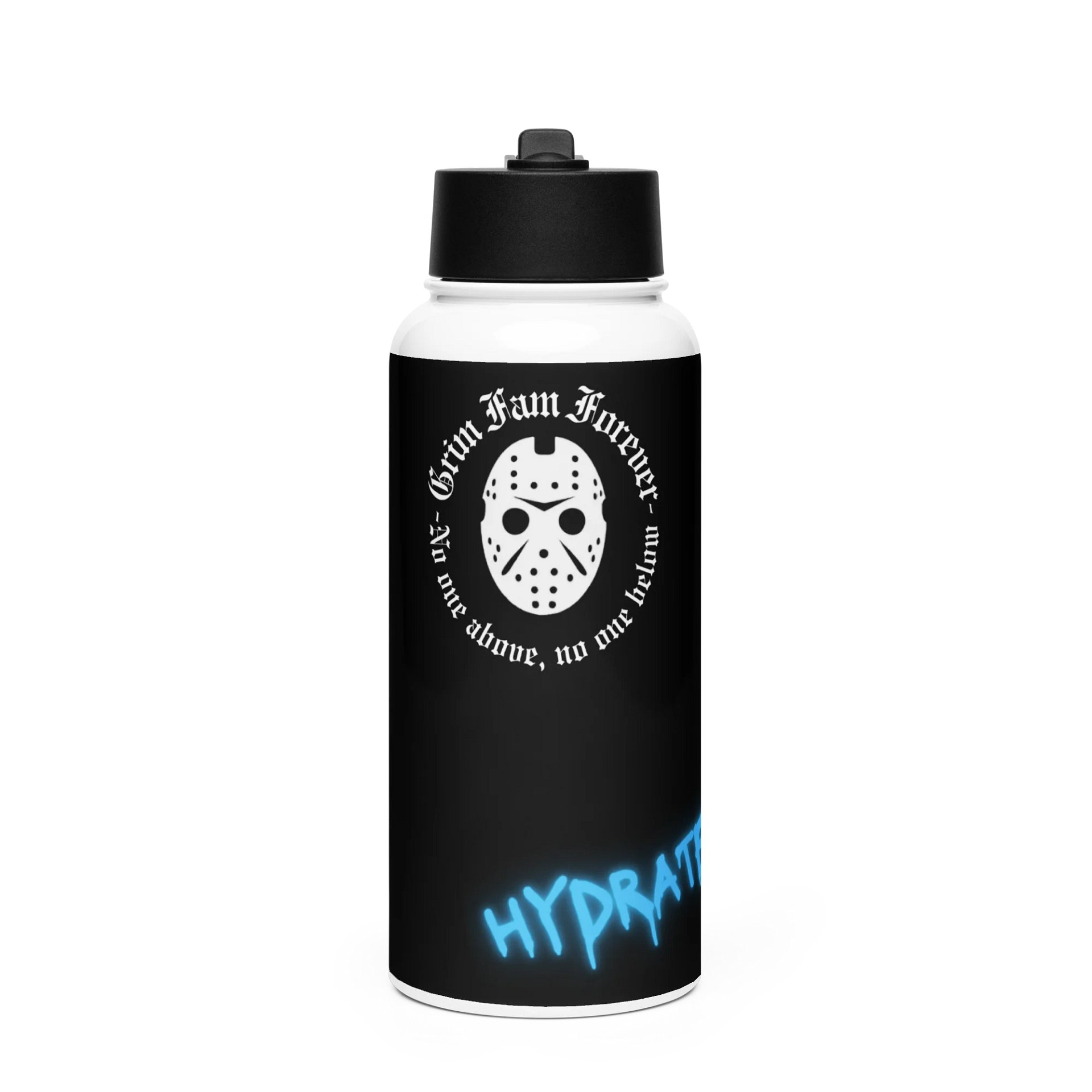 GRIM FAM "HYDRATE” Bottle #6 - Double-walled stainless steel with vacuum insulation -32 oz (950 ml) product image (1)