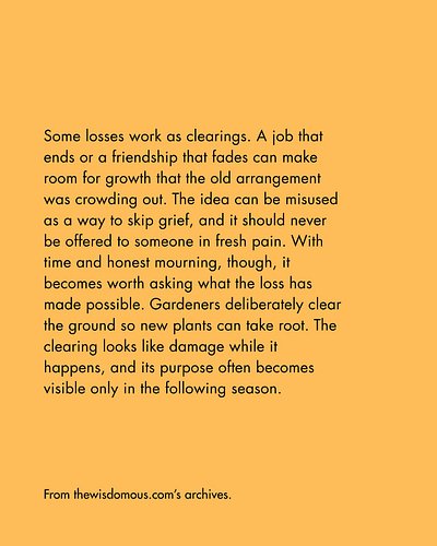 On necessary losses.