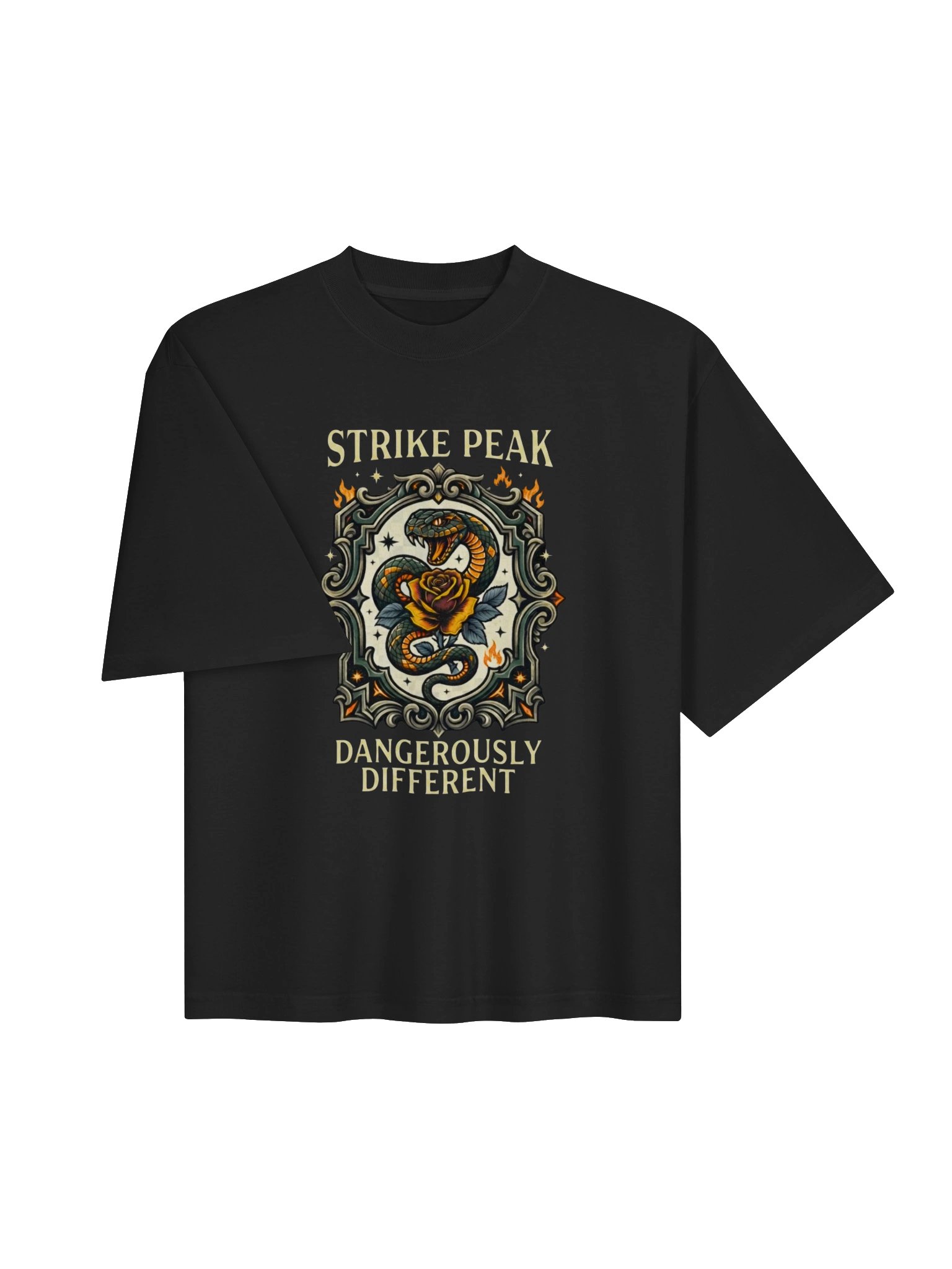 Premium Heavyweight Oversized Graphic Tee - "Dangerously Different" Dual-Sided Statement Streetwear product image (8)
