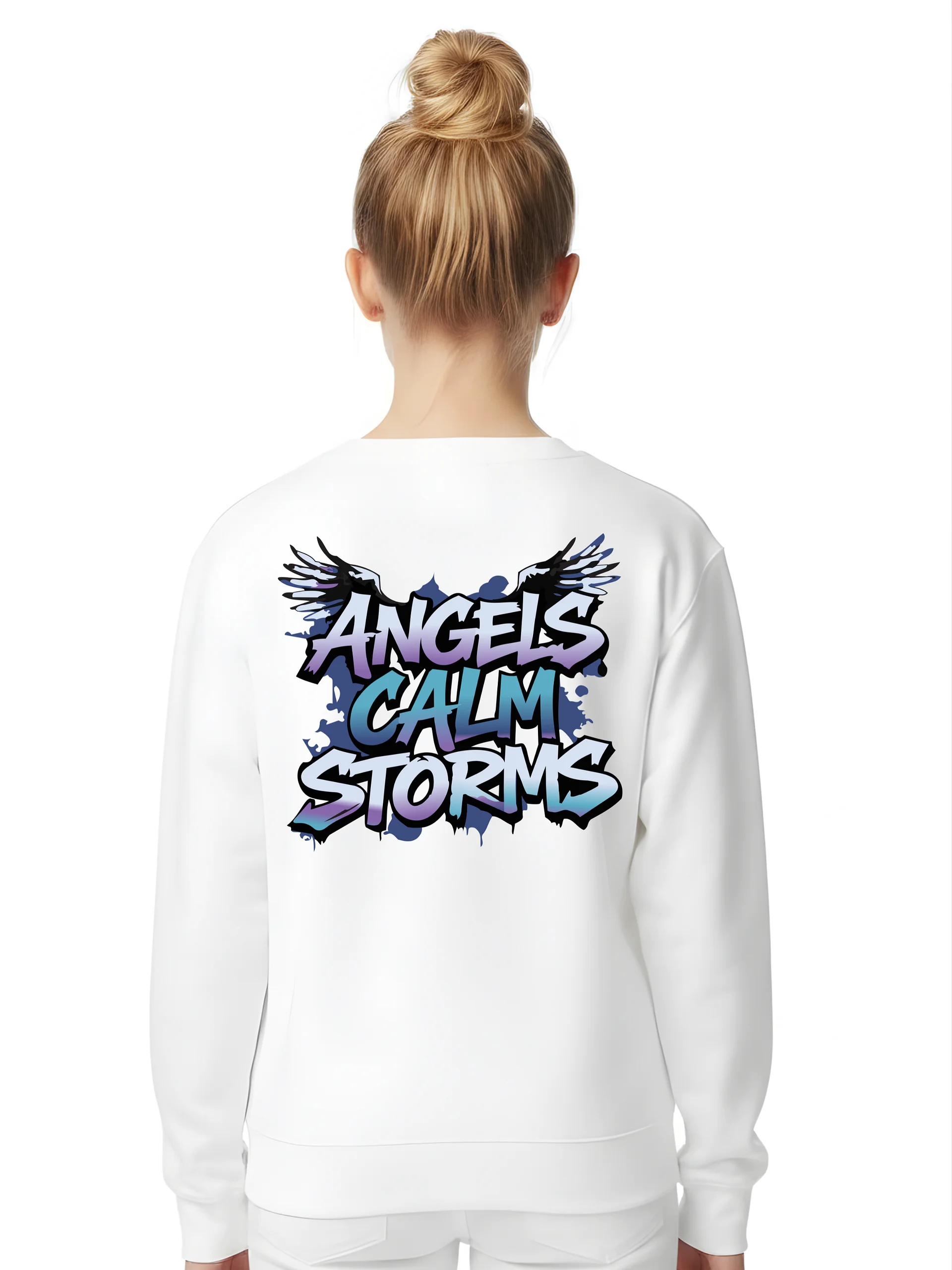 Angels Calm Storms Girls Sweatshirt product image (1)