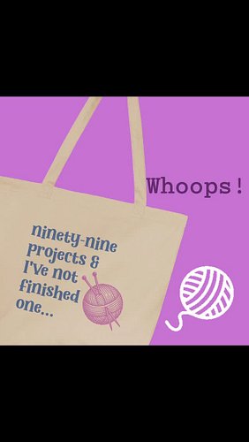 I'm not quite at 99 projects yet, but hey I guess it's good to have something to aim for 🤣

#knitting #crochetlife #yarnhumour