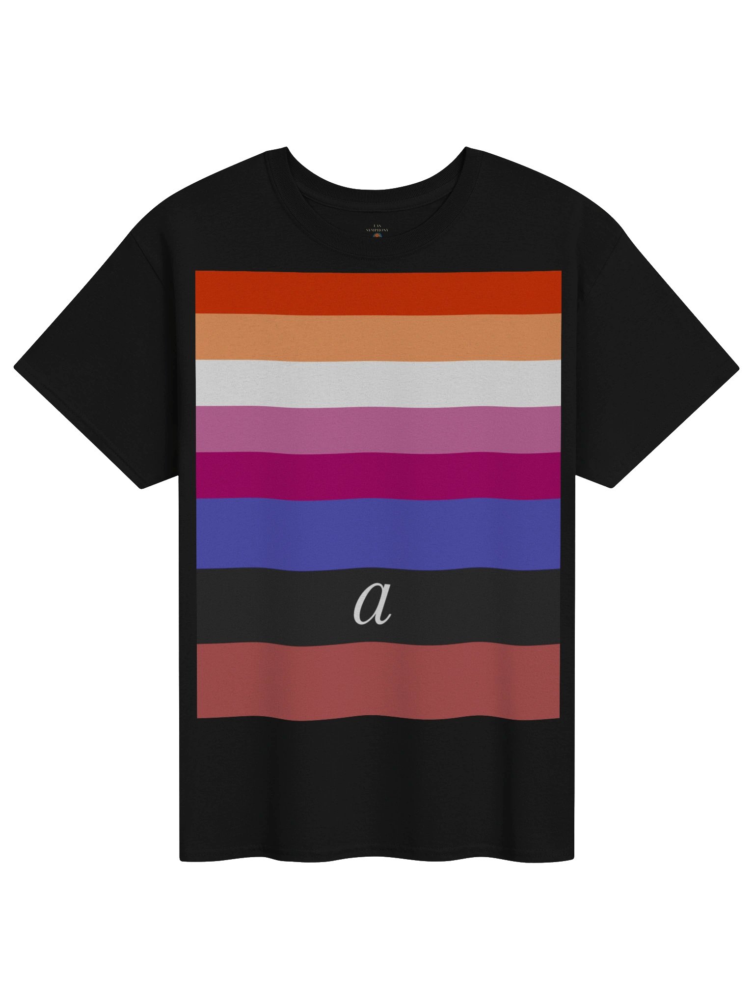 Lesbian Ambiamorous Flag Graphic Tee product image (1)